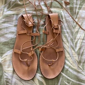 Madewell ankle wrap sandals